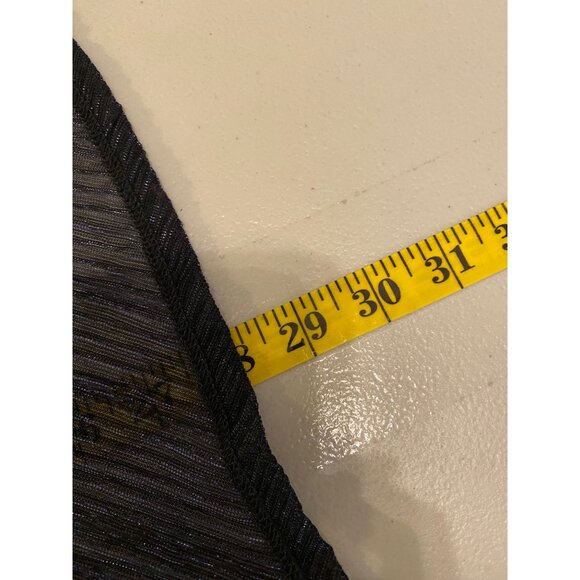 Dressbarn Open Front Jacket & Attached Top Black Metallic Medium - Picture 7 of 11